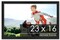 23x16 Decor Black Picture Frame - UV Acrylic, Foam Board Backing, Hanging Hardware